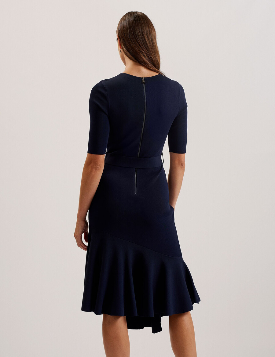 samalee - flippy fåll stickad midiklänning