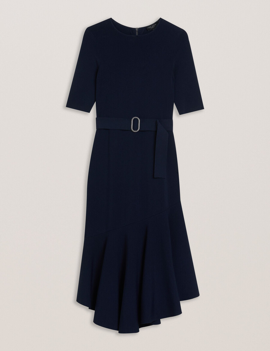 samalee - flippy fåll stickad midiklänning