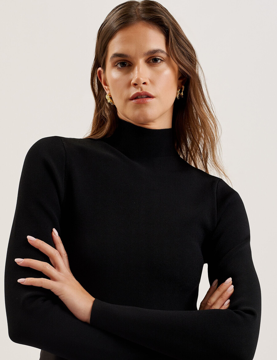 asnes - stickad bodice midiklänning med tryckt kjol