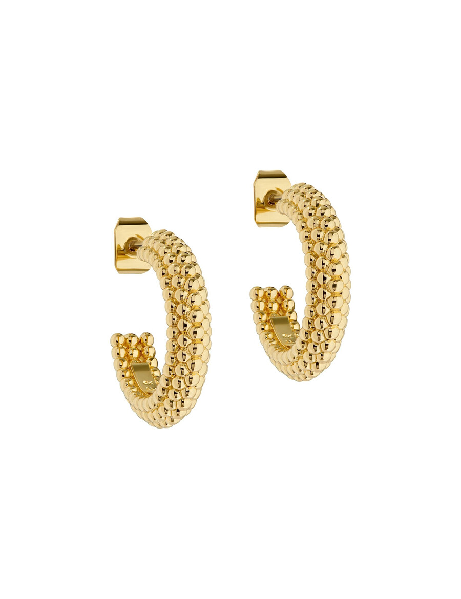 dotetta - dotted texture hoop Örhängen