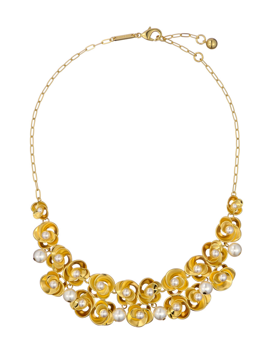 floressa - halsband med pärlblommor