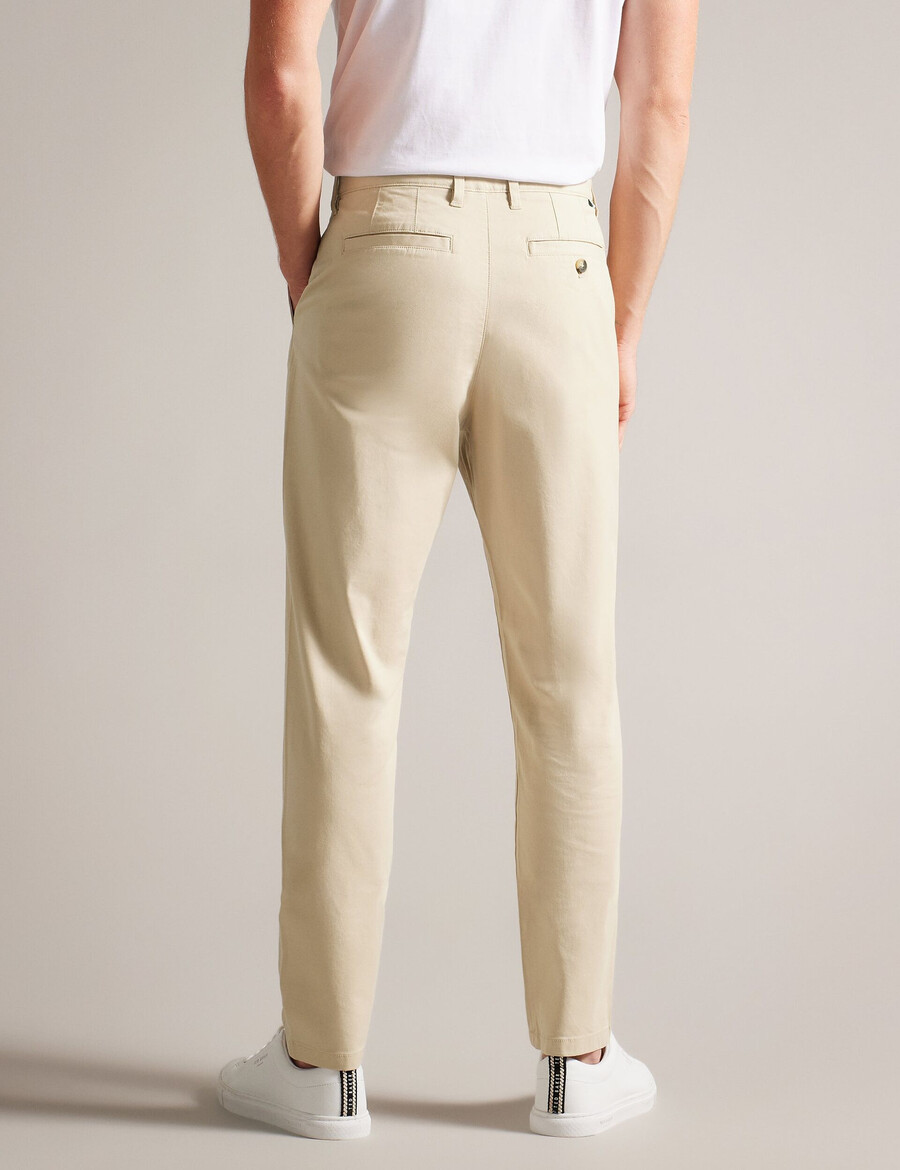 haybrn - regular fit textured chino-byxa