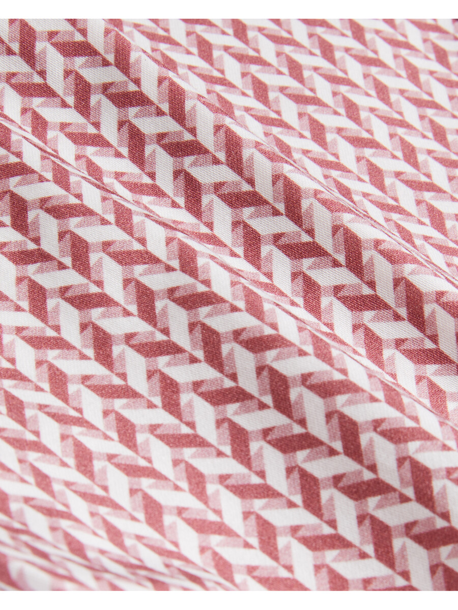 laceby - långärmad smal skjorta med geometriskt tryck