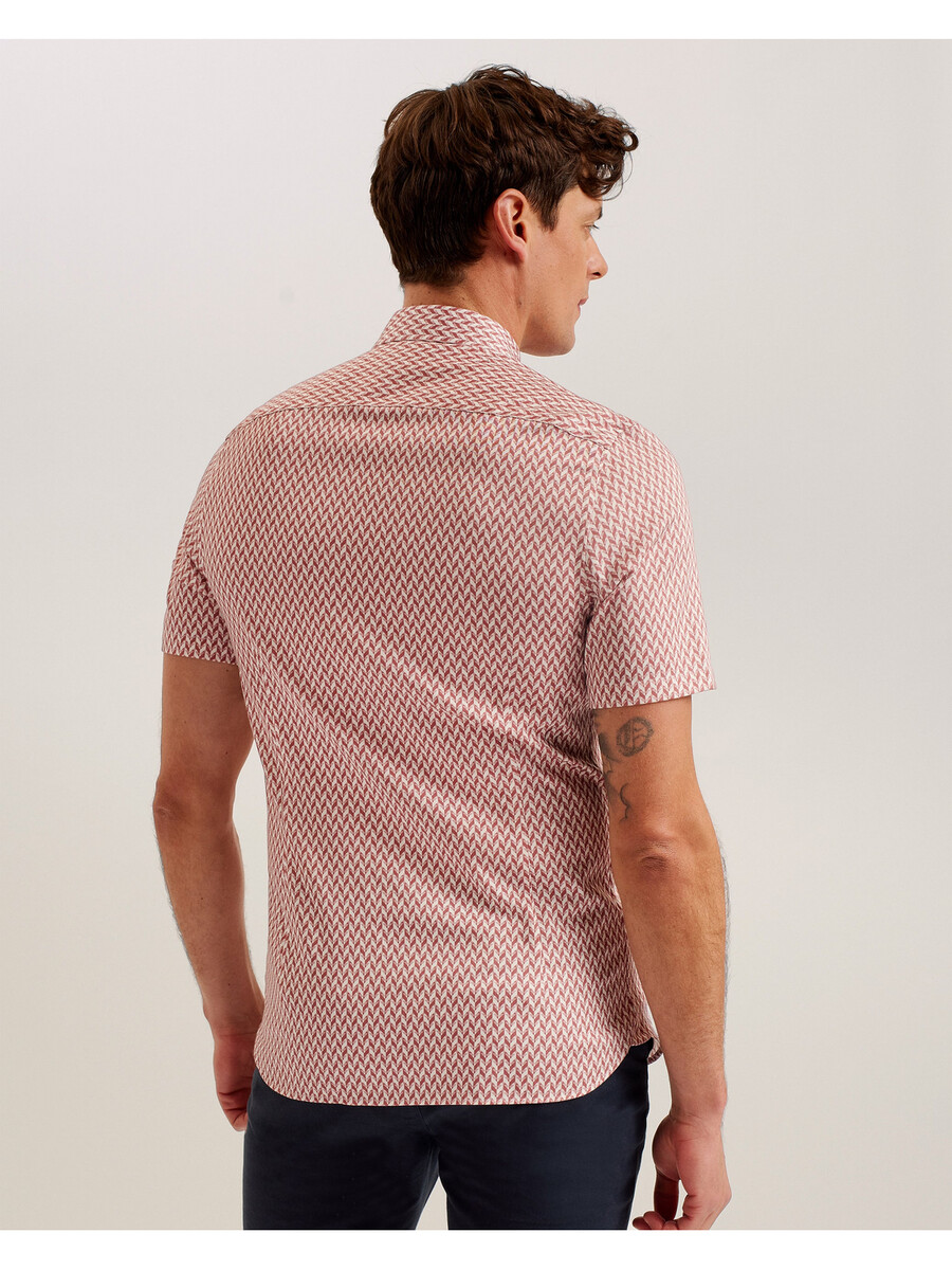 lacesho - kortärmad skjorta med geotryck