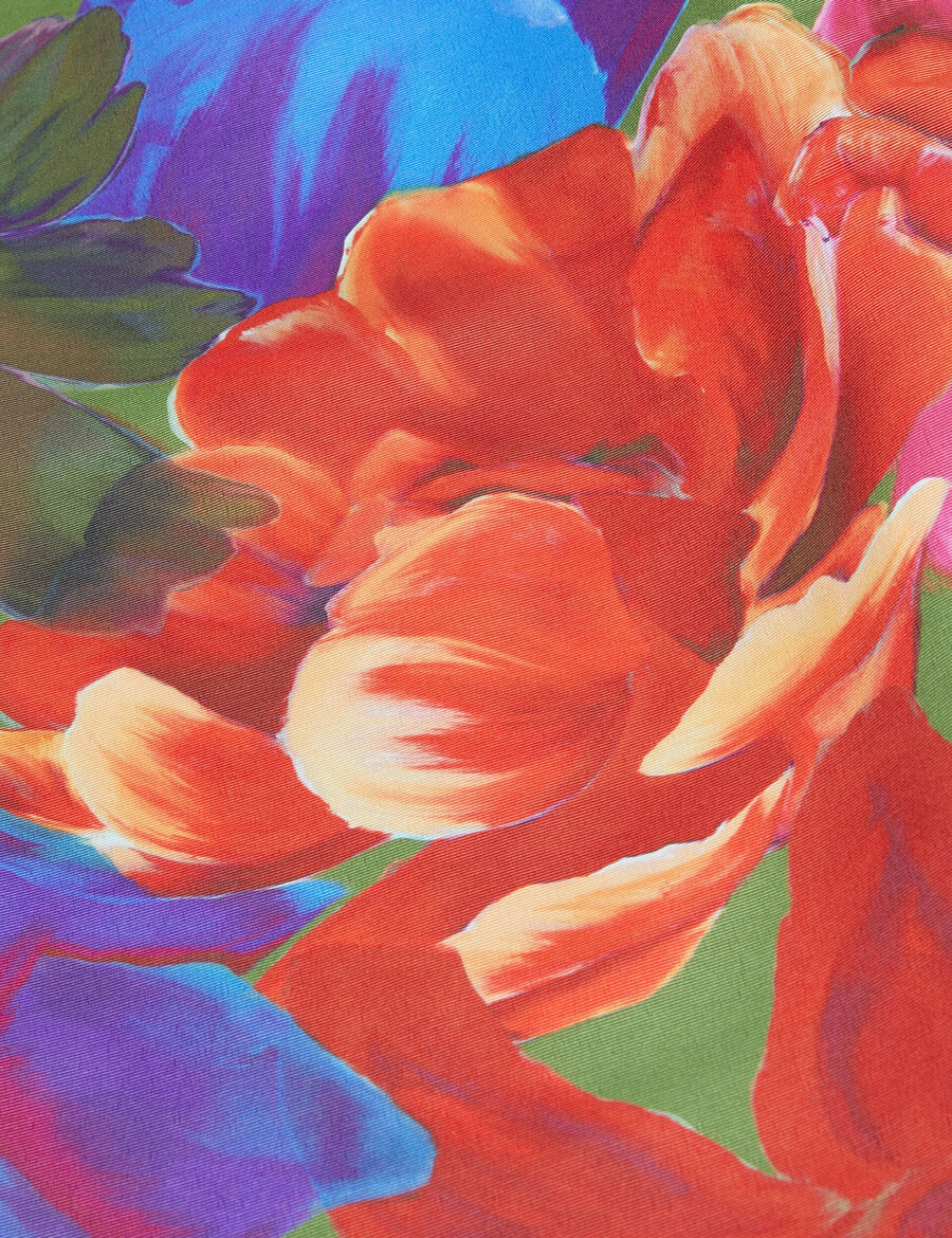 joralee - tryckt omlott midikjol