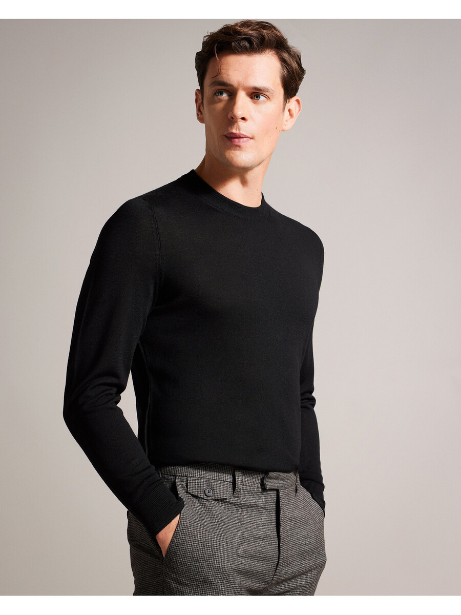 carnby - pure wool crew neck jumper