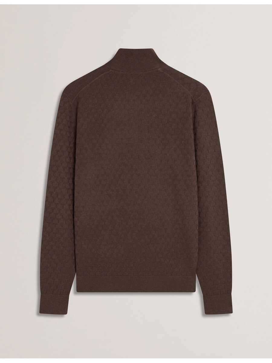 kurnle - t knit half zip funnel neck jumper