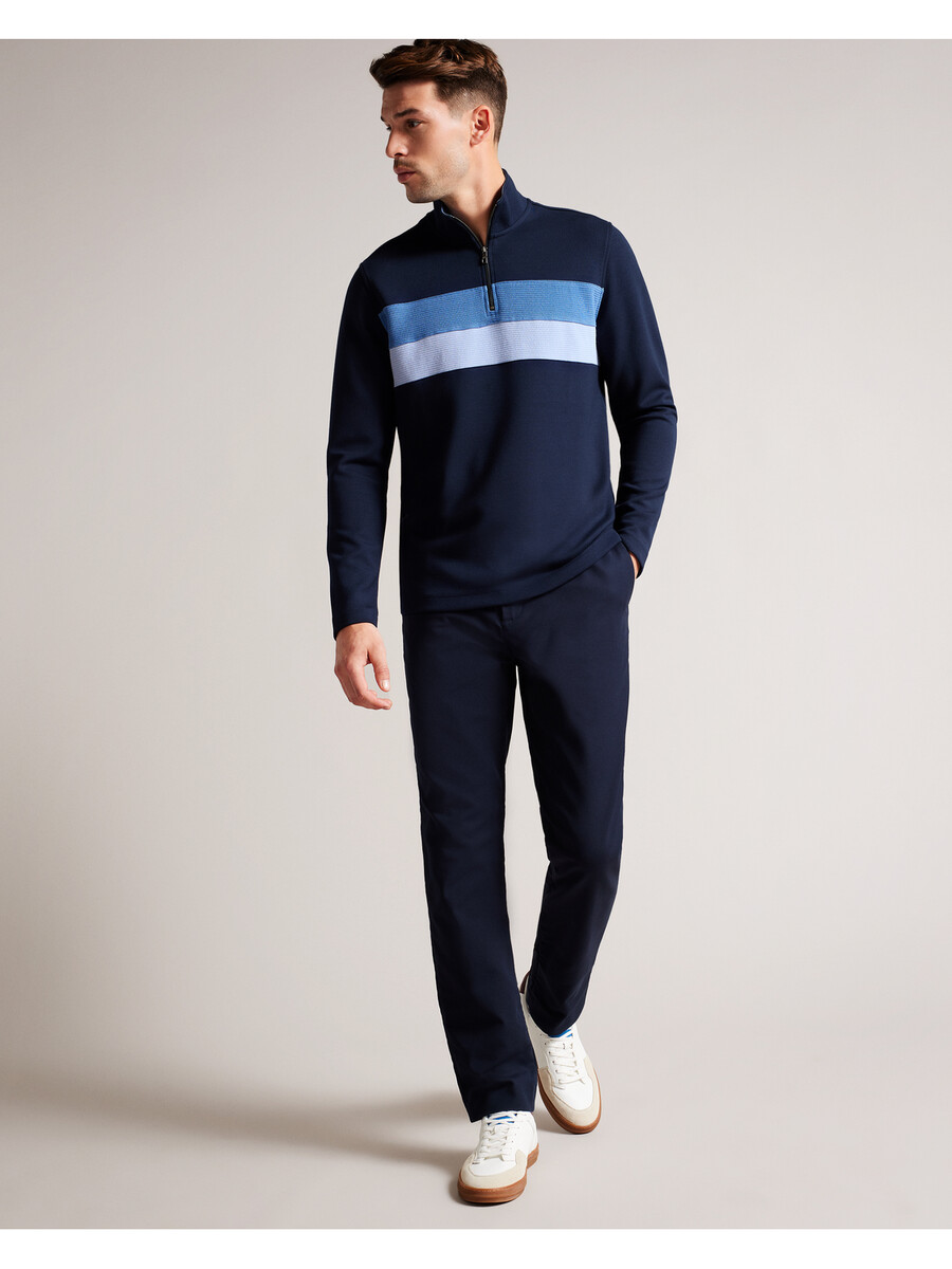 veller - långärmad regular fit half zip