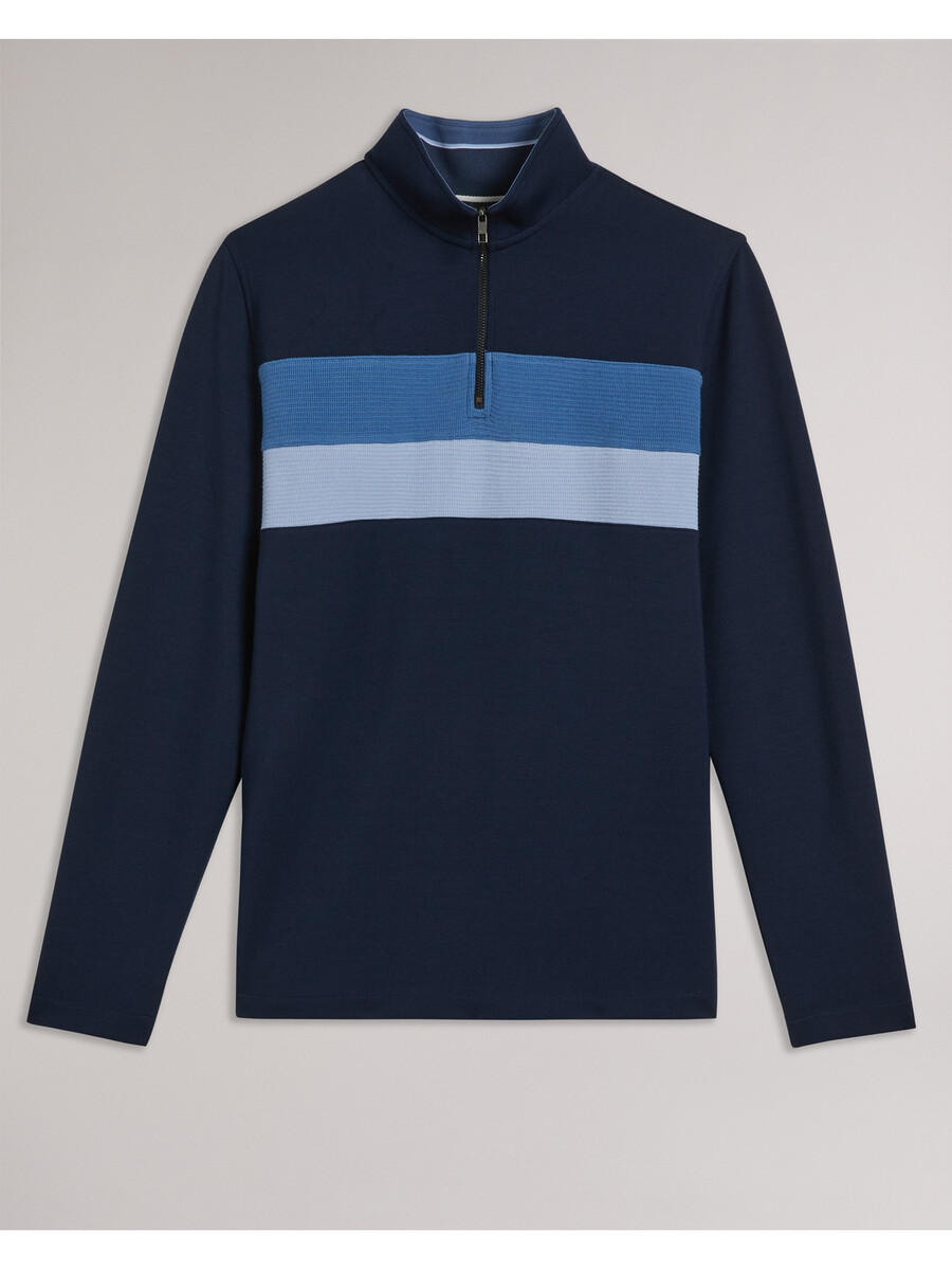 veller - långärmad regular fit half zip