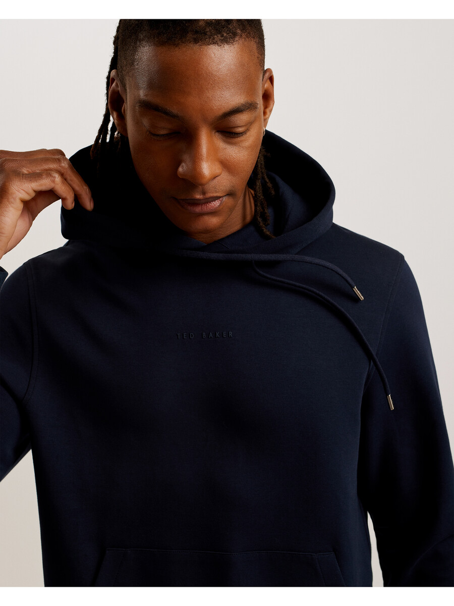 drotow - hoodie i bomullsblandning med logotyp