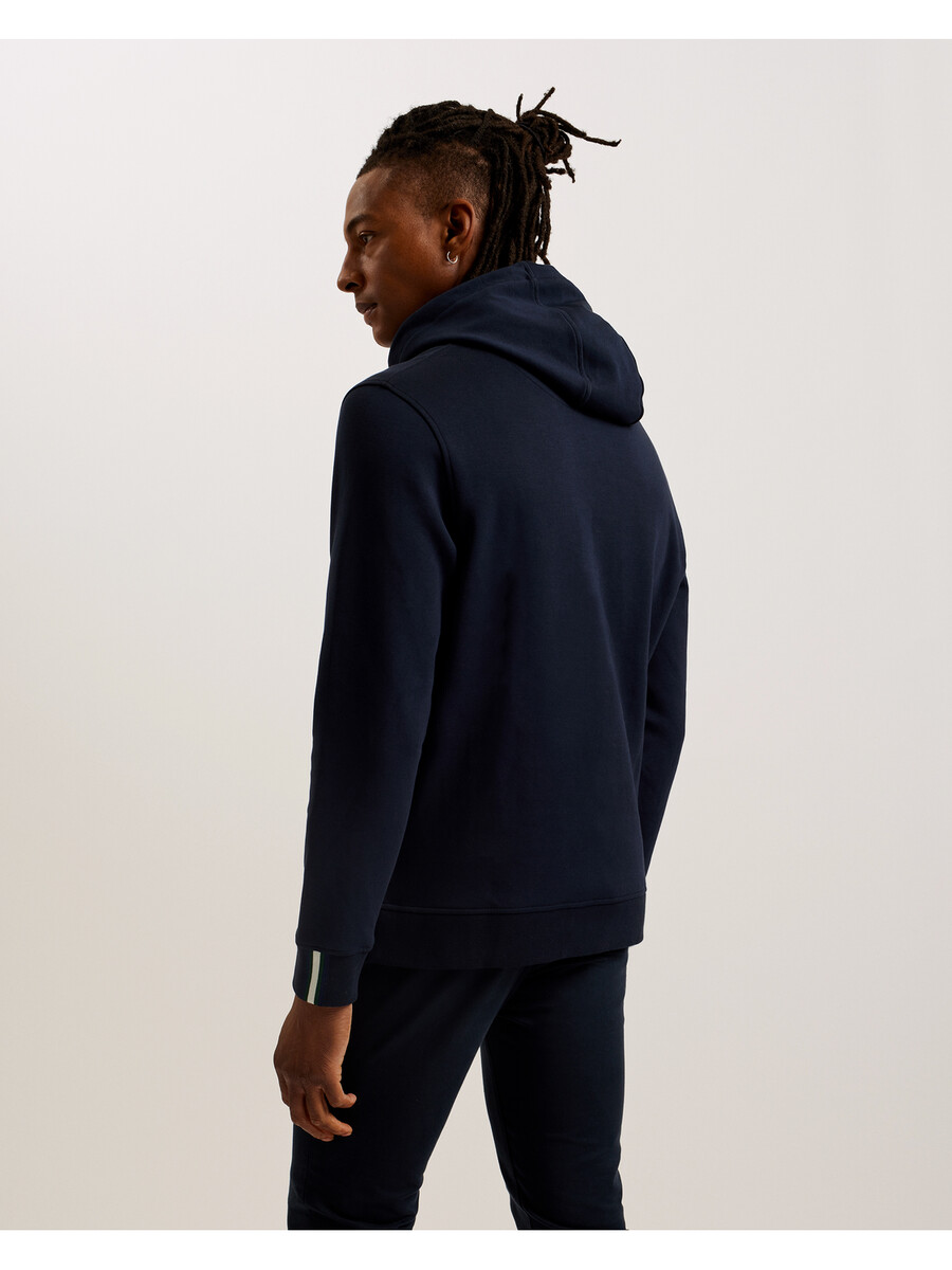 drotow - hoodie i bomullsblandning med logotyp