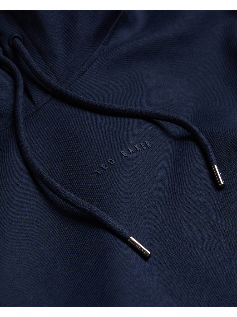 drotow - hoodie i bomullsblandning med logotyp