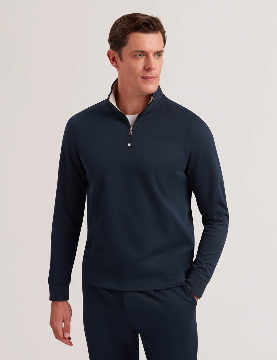 pryor - tröja med halv blixtlås