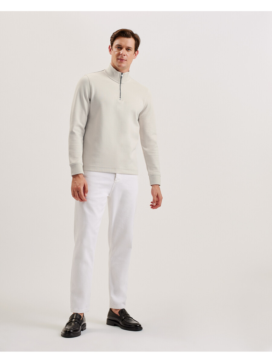 pryor - tröja med halv blixtlås