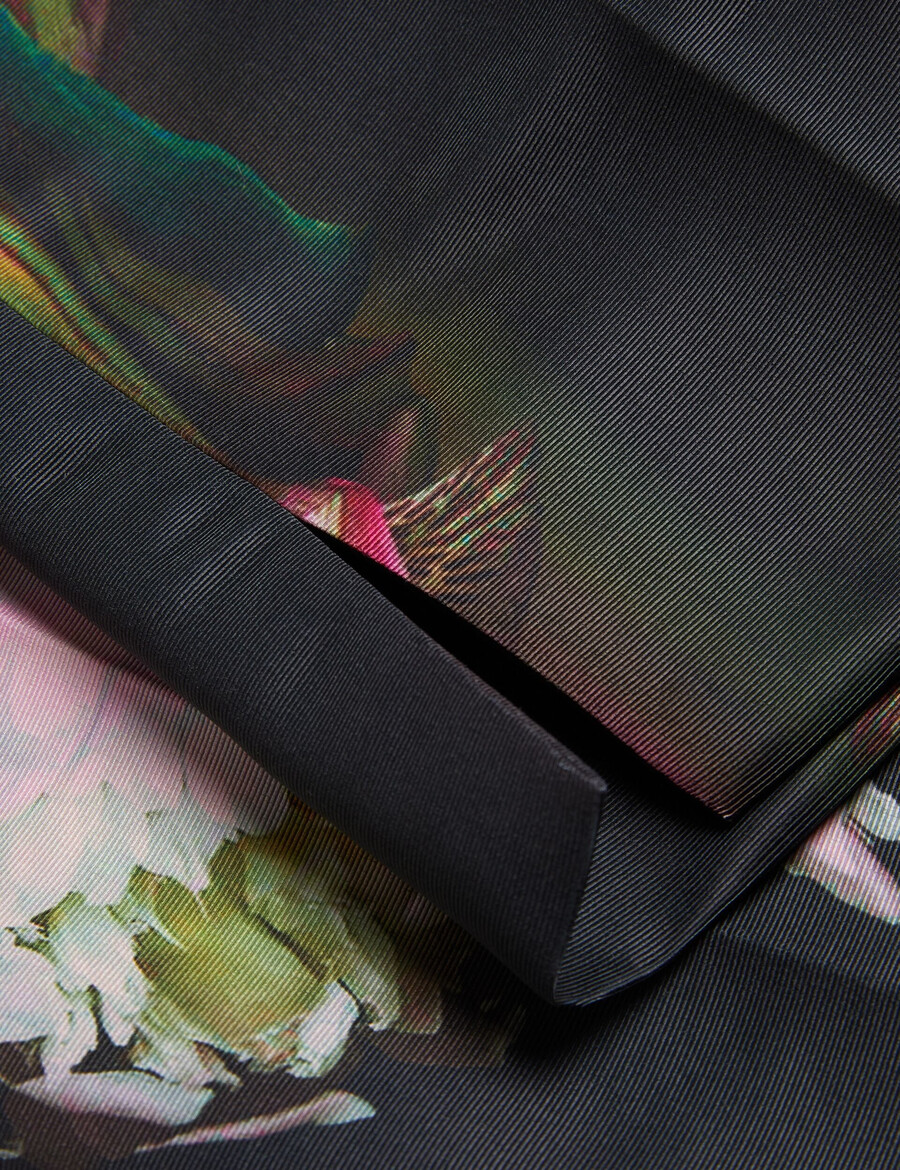 okunit - skräddarsydda byxor med blommönster med avsmalnande ben