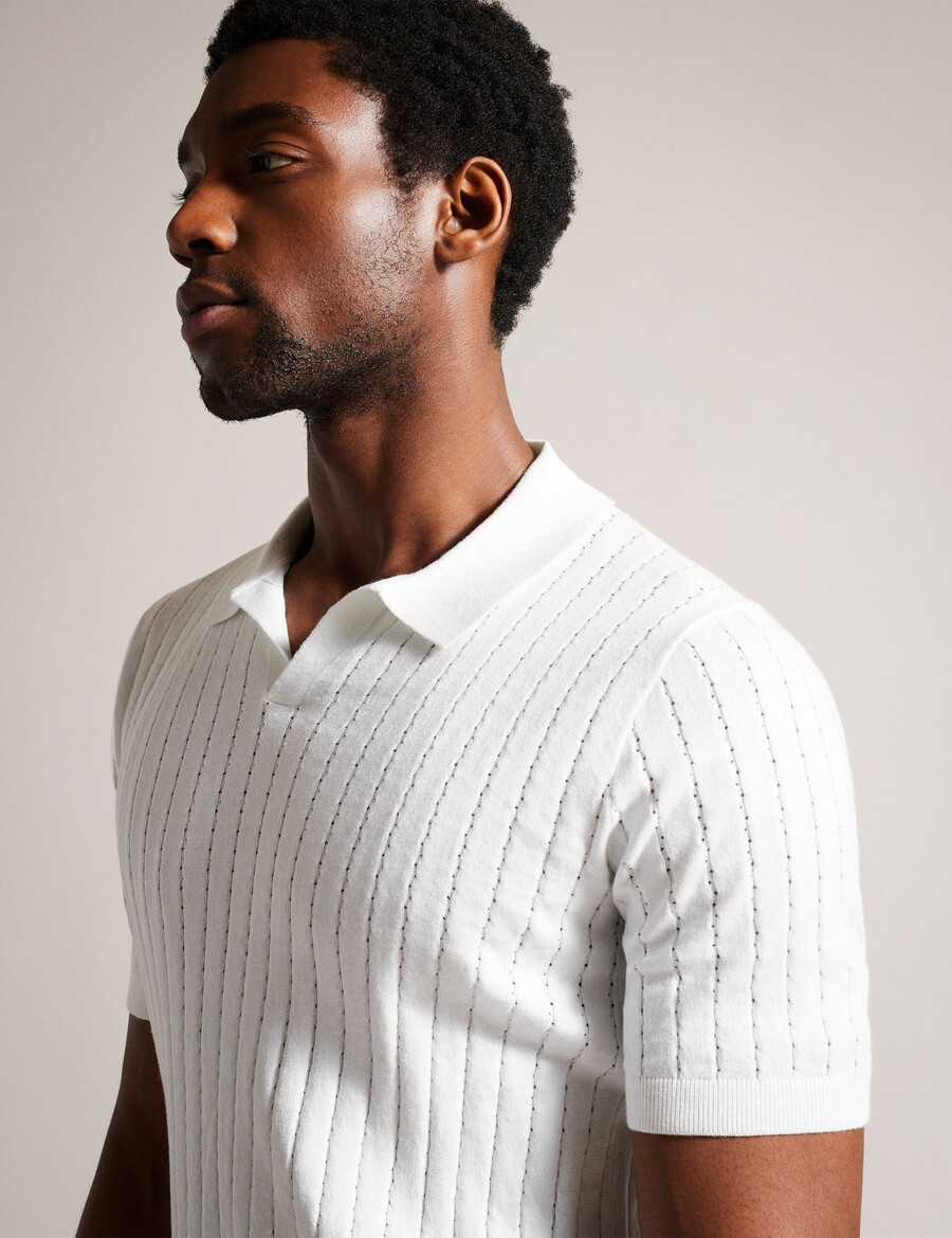 botanik - kortärmad regular open collar polo