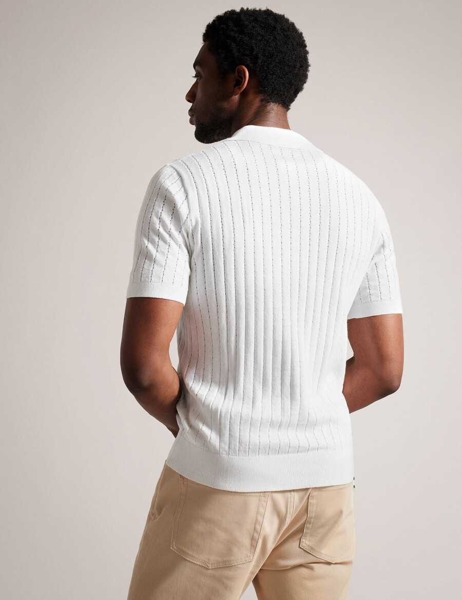 botanik - kortärmad regular open collar polo