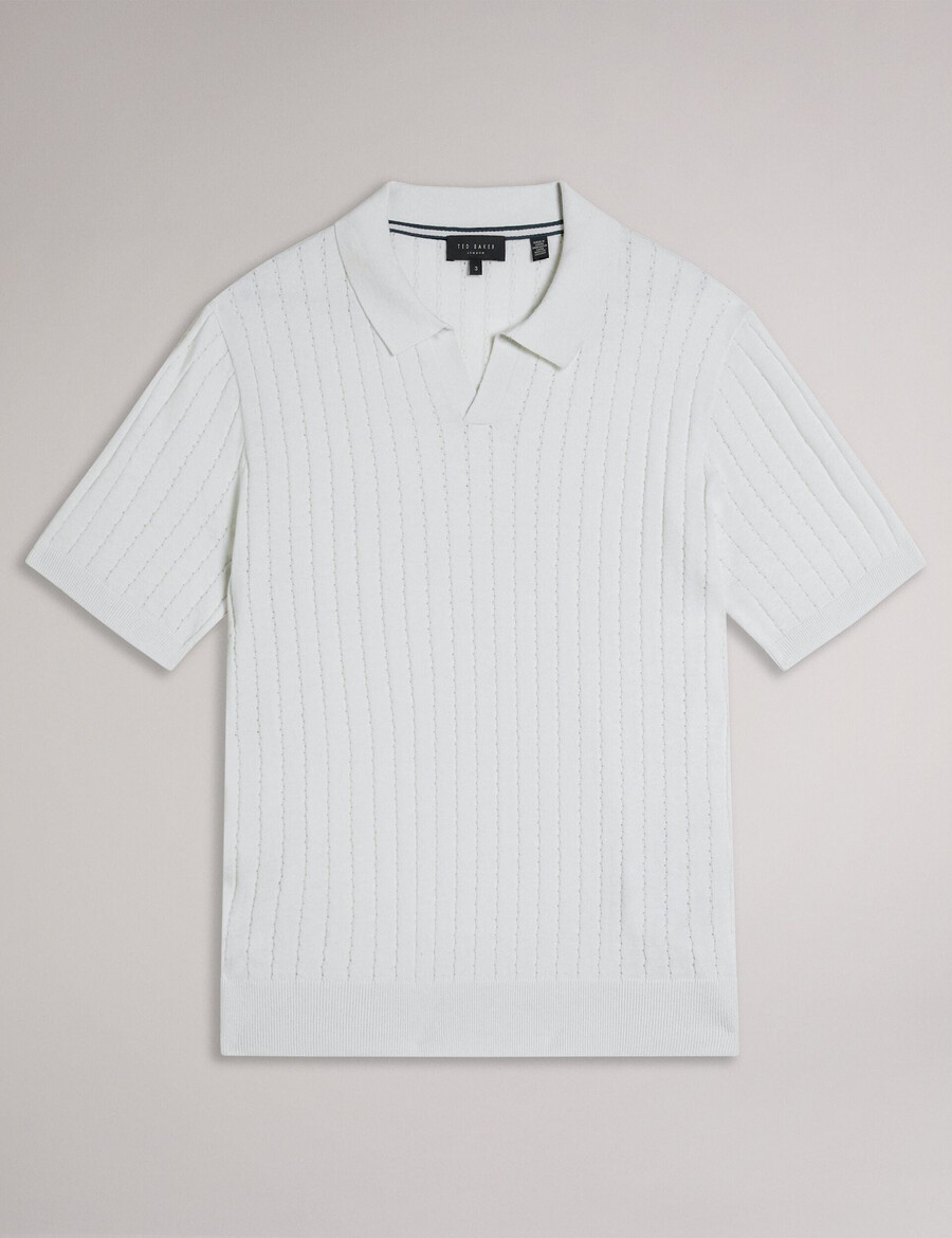 botanik - kortärmad regular open collar polo