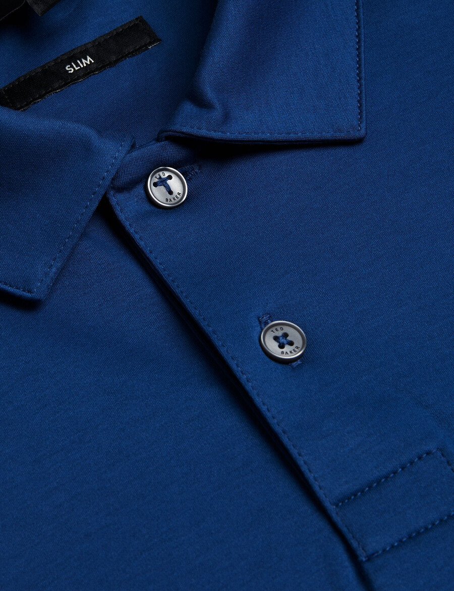 zeiter - slim fit pikétröja i ren bomull