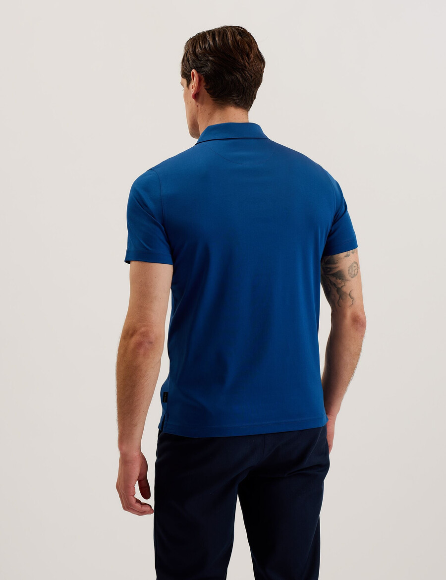 zeiter - slim fit pikétröja i ren bomull