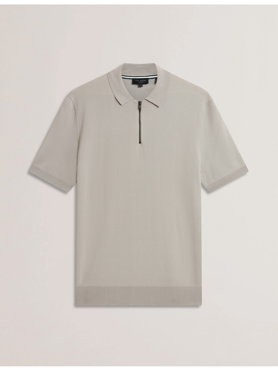 daldin - ss rayon zip polo