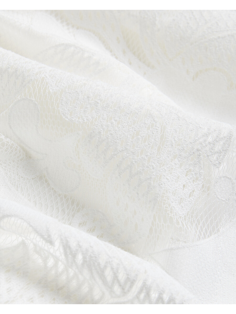 bacina - blus med 34 ballongärm i spets