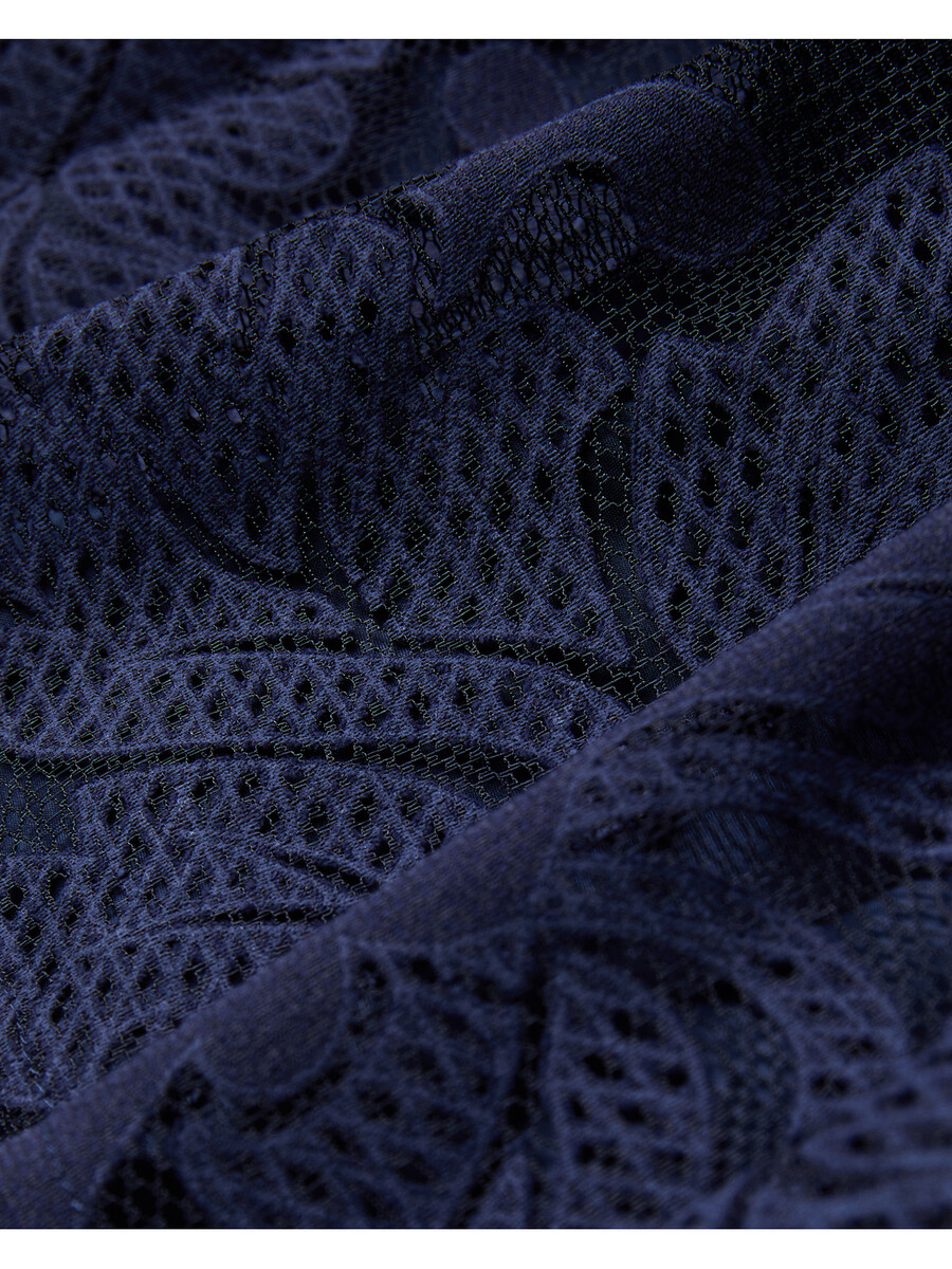 bacina - blus med 34 ballongärm i spets