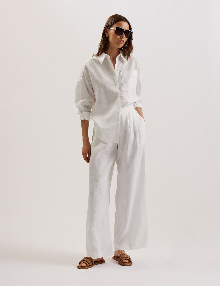 toloca - oversized linneskjorta