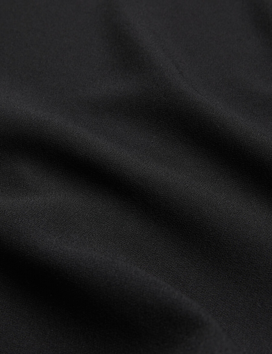 cherika - batwing kortärmad vävd blus