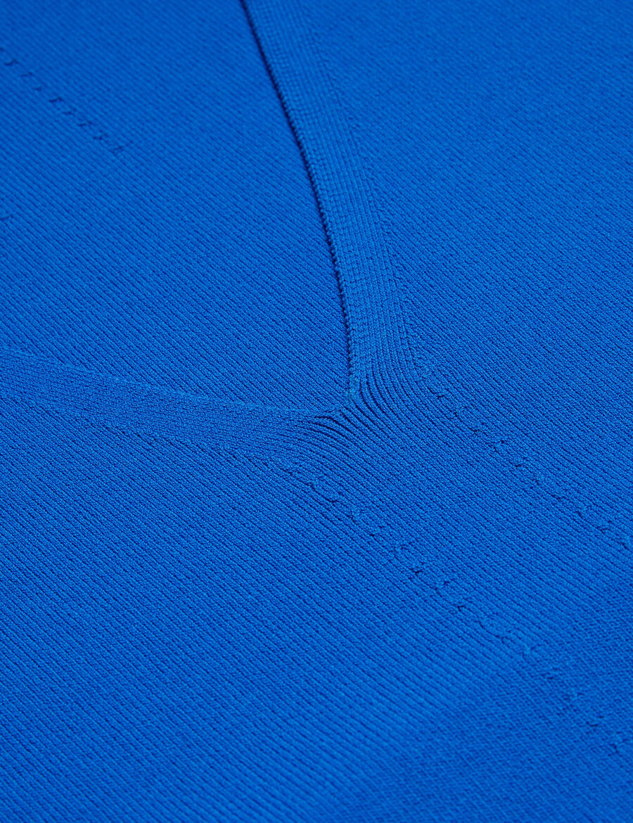 josiiy - v-ringad slim fit ärmlös stickad topp