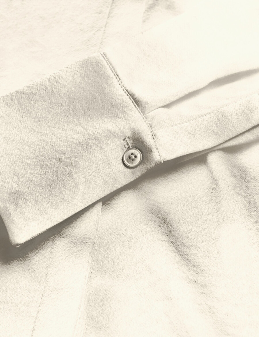 sonora - satin longline covered placket blus